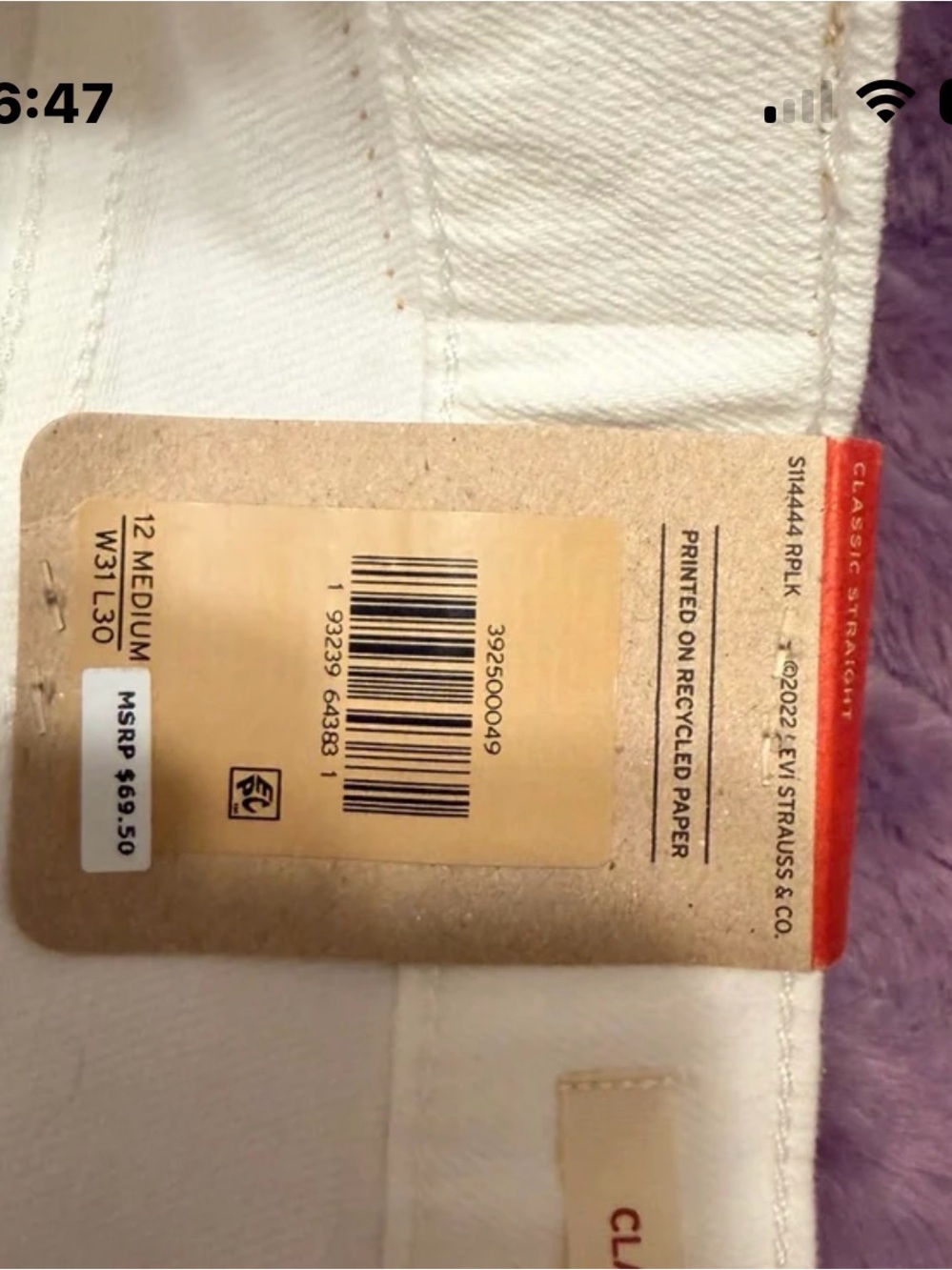 Women’s Levi’s size 12 - Picture 4 of 4